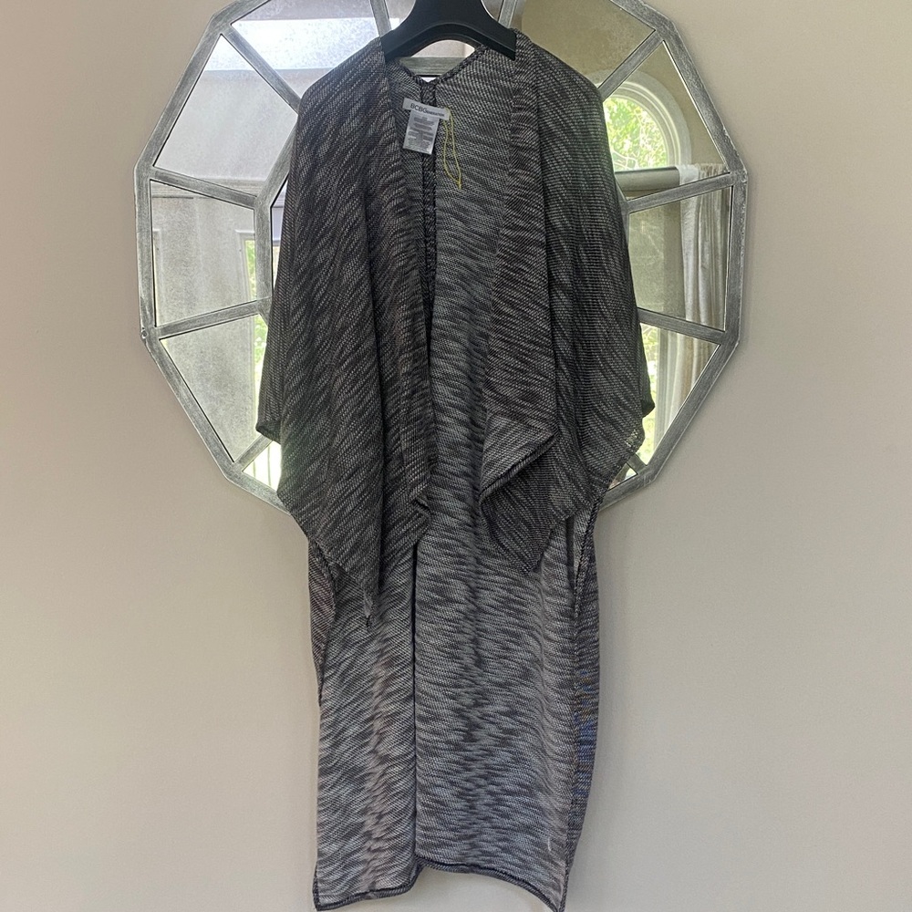 BCBGeneration Gray Open-Front Cardigan